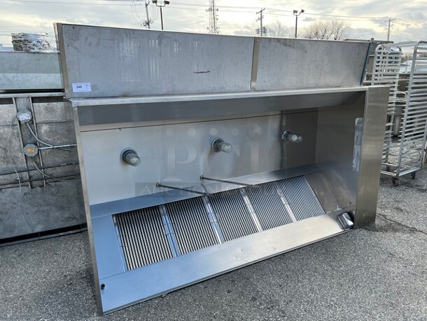 9' CaptiveAire Model 5424 ND-2 SELF CONTAINED Stainless Steel Commercial Grease Hood w/ Make Up Air Vent. 108x71x25 - Image 2 of 11