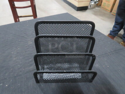 Black Mesh Menu Holder. 9XBID