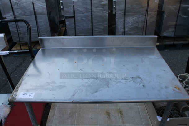 Stainless Steel Table w/ Back Splash and Under Shelf. - Image 2 of 4