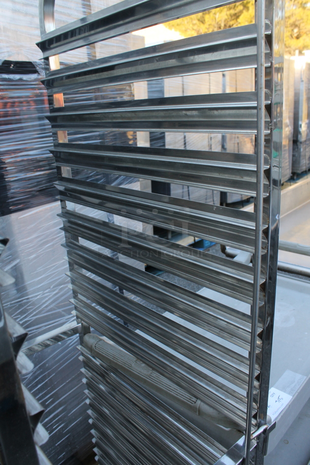 Metal Commercial Pan Transport Rack on Commercial Casters. - Image 3 of 3