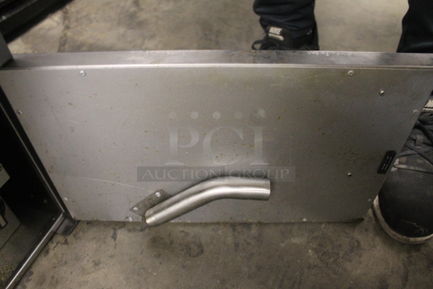 CPG Cooking Performance Group Stainless Steel Commercial Countertop Natural Gas Powered Deep Fat Fryer w/ 4 Basket Pushers. - Image 5 of 5