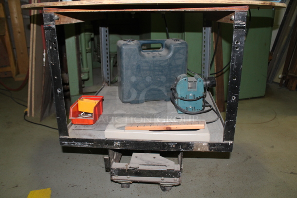 Black & Decker BDDP100 10" 5 Speed Drill Press on Metal Cart w/ Commercial Casters. - Image 9 of 9