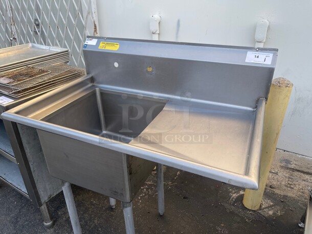 Clean! Commercial Stainless Steel Preparation Vegetable Sink NSF