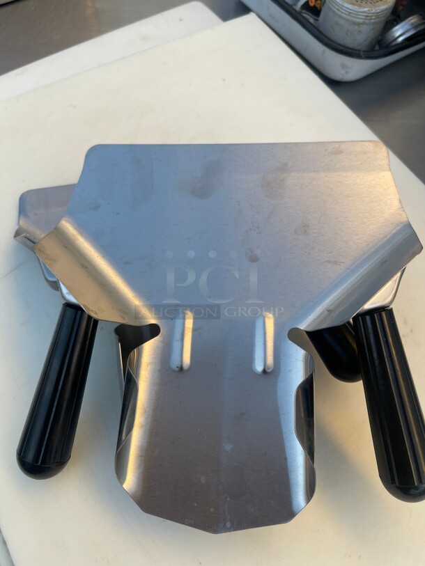 Choice 9 inch x 8 inch Stainless Steel Right Handle French Fry Scoop - Image 2 of 3