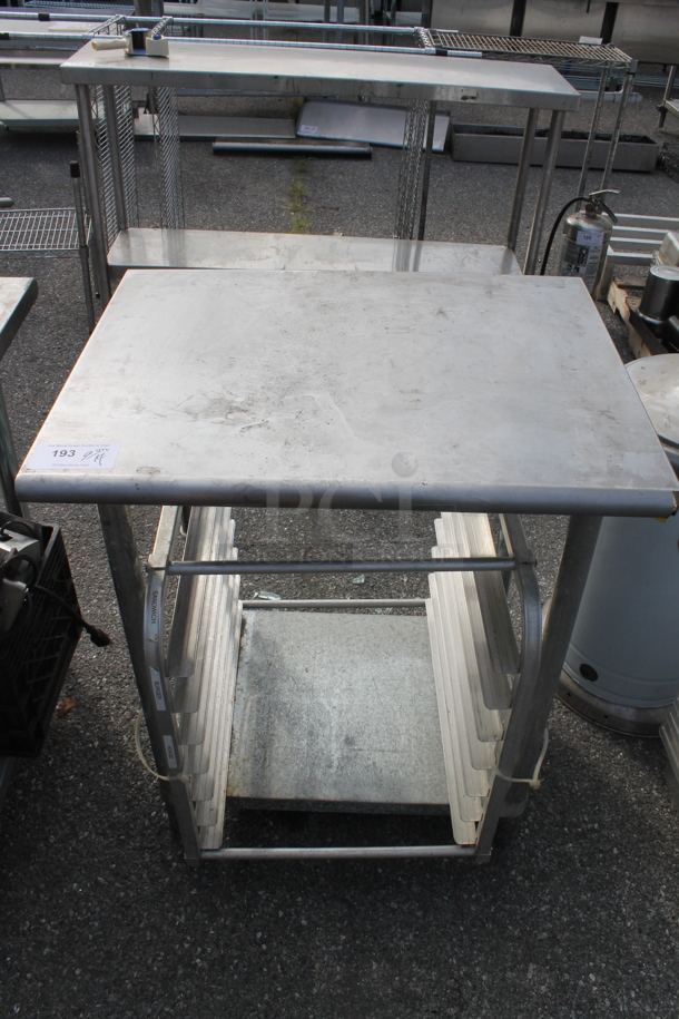 Stainless Steel Table w/ Under Shelf and Pan Rack. - Image 1 of 4