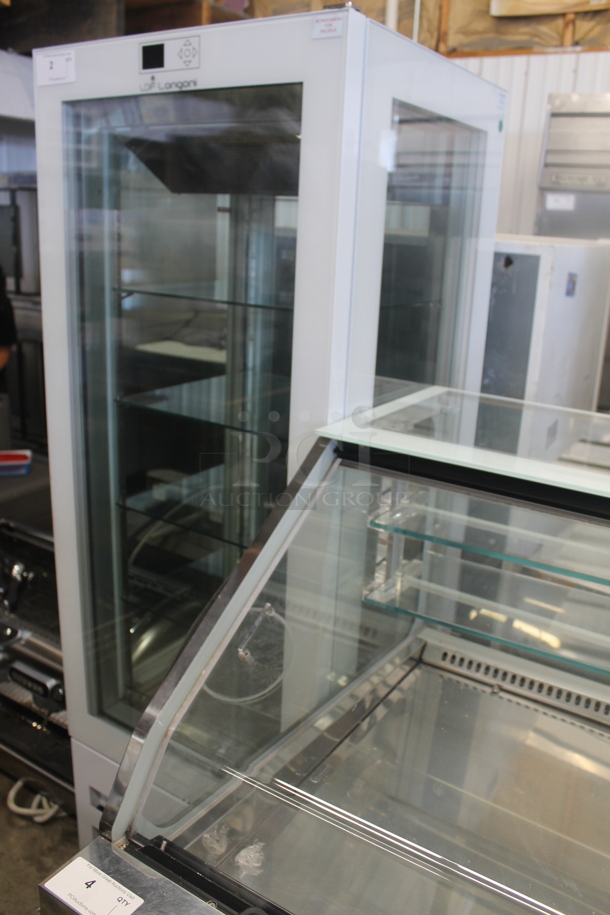 Longoni Metal Commercial Single Door Reach In Freezer Merchandiser on Commercial Casters. Cannot Test Due To Plug Style - Image 3 of 7