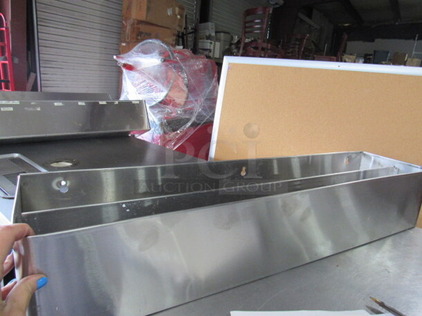 One 35 Inch Dual Stainless Steel Speed Rail. - Image 1 of 1