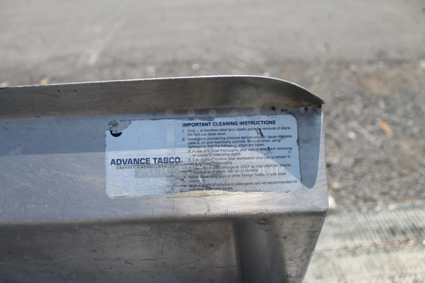 Advance Tabco DTC-S70-48R Commercial Stainless Steel Right Dishtable On Galvanized Legs. - Image 3 of 6