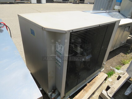 One Bohn Heatcraft Air Cooled Condensing Unit. 208-230 Volt. 3 Phase. Model# BDTO400L6C. 52X35.5X39. $24,418.00.