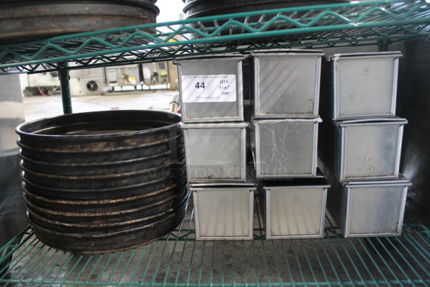 ALL ONE MONEY! Tier Lot of Various Metal Items; 9 Single Loaf Baking Pans and 9 Round Baking Pans. - Image 1 of 4