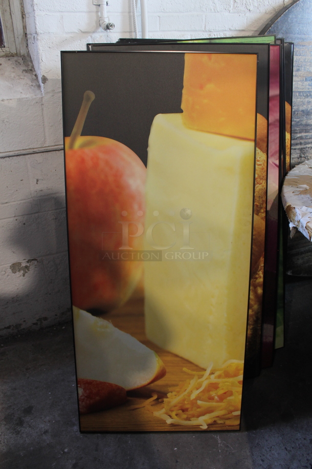 15 Black Poly Framed Pictures Including 2 Cucumbers, Salad, Cheese, Bread Loaves, Onions, Sauce, Green Peppers. 15 Times Your Bid! - Image 3 of 8