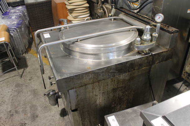 Modular Stainless Steel Commercial Countertop Natural Gas Powered Steam Kettle. - Image 5 of 7