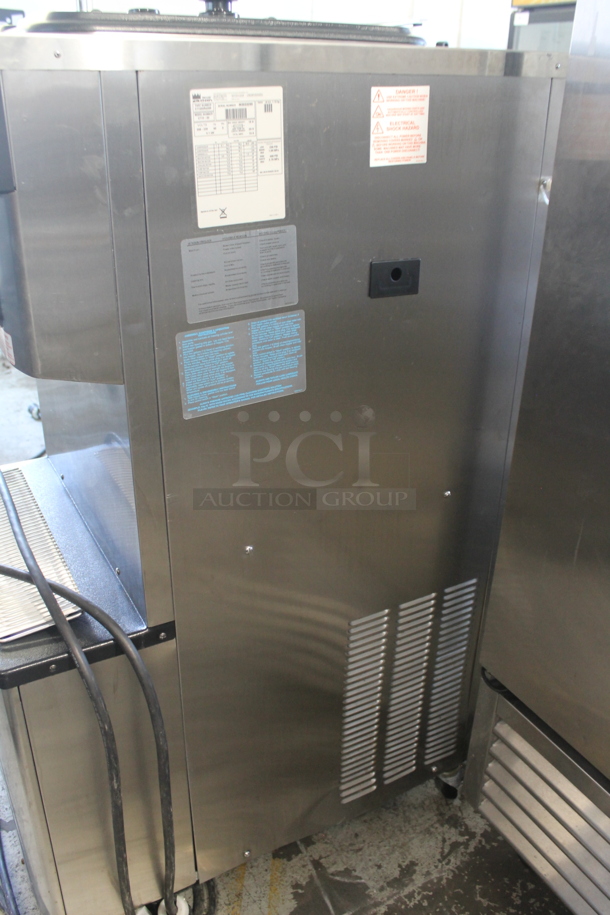 2013 Taylor C723-33 Stainless Steel Commercial Water Cooled Floor Style 2 Flavor w/ Twist Soft Serve Ice Cream Machine on Commercial Casters. 208-230 Volts, 3 Phase. - Image 8 of 11