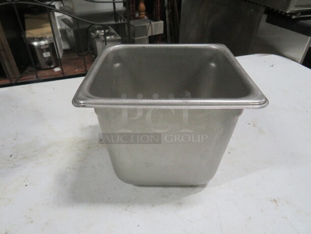 1/6 Size 6 Inch Deep Hotel Pan. 3XBID