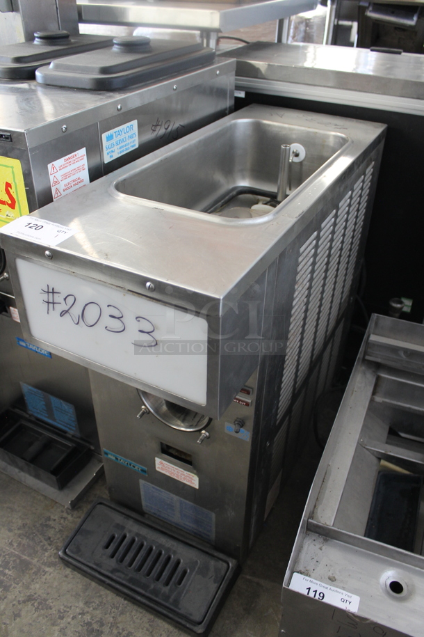 Taylor 428-12 Stainless Steel Commercial Countertop Single Flavor Slushie Frozen Beverage Machine. 115 Volts, 1 Phase.  - Image 5 of 5