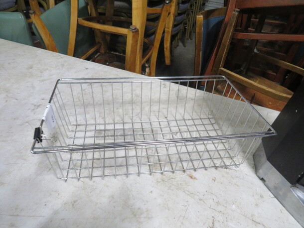 One Stainless Steel Basket. 10X17X5