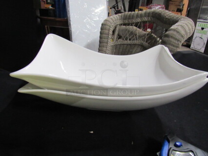 12.5X8 White Serving Dish. 2XBID