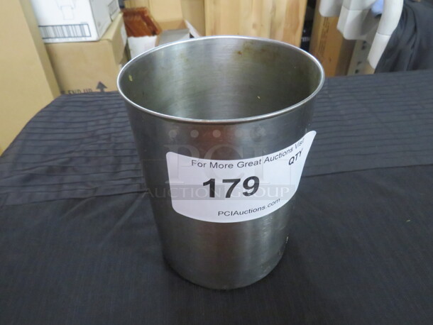 One Stainless Steel Utensil Holder. - Image 1 of 1