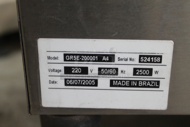 CustomHeat GR5E-200001 A4 Stainless Steel Commercial Countertop Electric Powered Flat Top Griddle. 220 Volts.  - Image 4 of 4