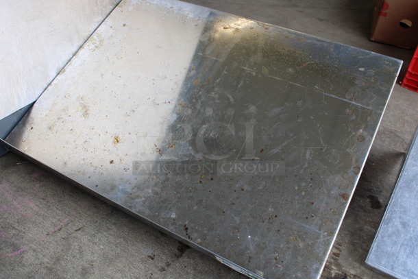 Stainless Steel Shelf w/ Wall Mount Brackets. 24x18x11 - Image 2 of 3