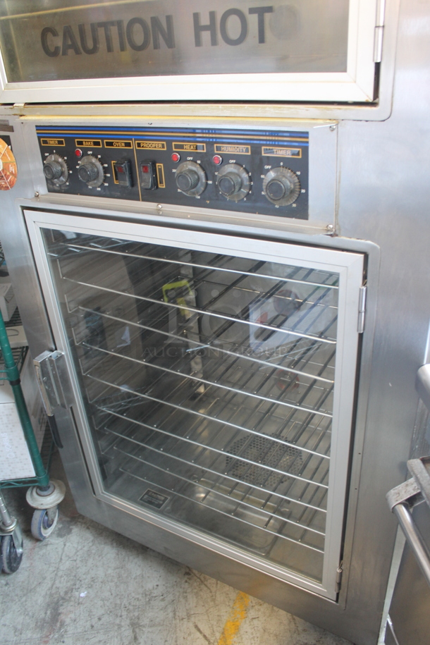 Nu Vu SUB-123 Stainless Steel Commercial Electric Powered Oven Proofer on Commercial Casters. 208 Volts, 3 Phase.  - Image 3 of 10
