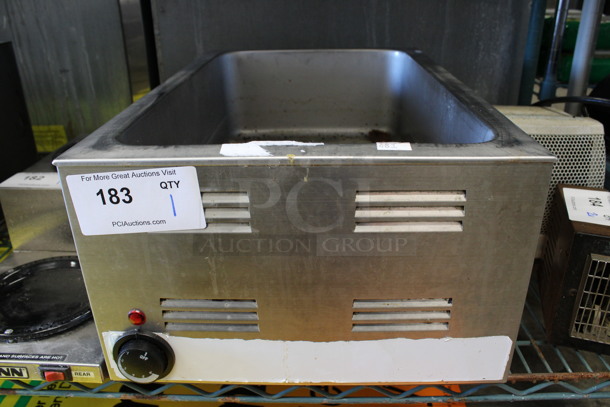 Avantco Model FW-1200WF Stainless Steel Commercial Countertop Food Warmer. 120 Volts, 1 Phase. 14.5x23x9. Tested and Working!