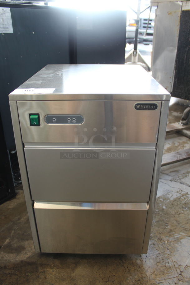 BRAND NEW SCRATCH AND DENT! Whynter FIM-450HS Freestanding Ice Maker Machine 44lbs Daily Stainless. 115 Volts, 1 Phase. Tested and Working! - Image 1 of 5