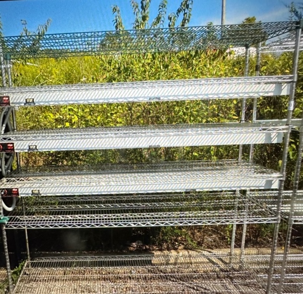 One Metro Shelf With 6 Shelves, 6 Hatco Food Warmers, And 2-36 Inch Ticket Rails. 71.5X24X75 - Image 1 of 2
