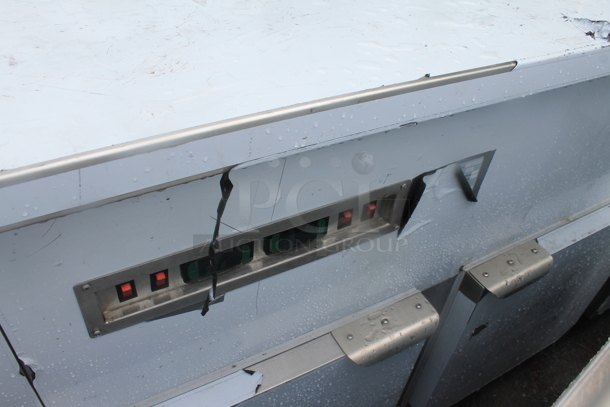 BRAND NEW SCRATCH AND DENT! CustomCool SALBAR-120 Stainless Steel Commercial Refrigerated Prep Table. Does Not Come w/ Remote Compressor.  - Image 6 of 7