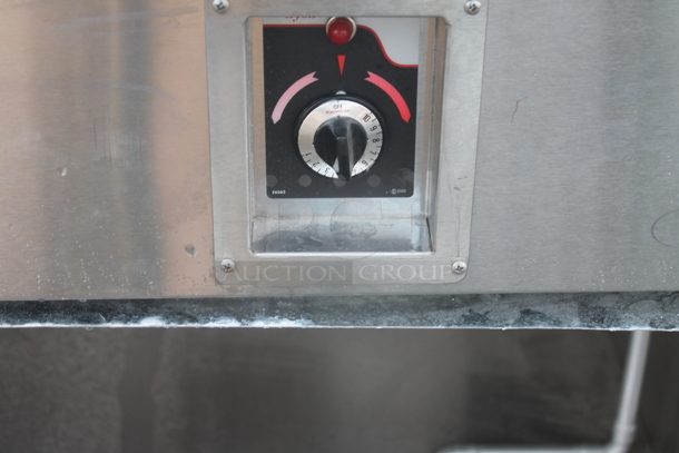 Stainless Steel Commercial Electric Powered 2 Well Steam Table w/ Under Shelf. Cannot Test Due To Missing Power Cord - Image 3 of 4