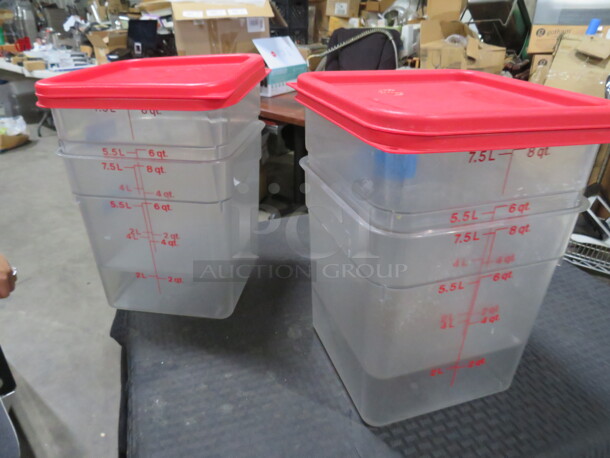8 Quart Food Storage Container With Lid. 2XBID - Image 1 of 1