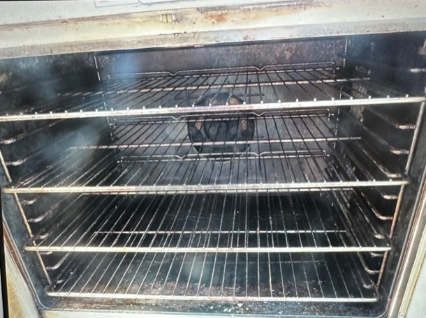 Bakers Pride Electric Full Size Convection Oven With 3 Racks. 208 Volt. 1/3 Phase. Model# 454BCOE. 38X38X28. $5367.45 Each. 2XBID - Image 2 of 2