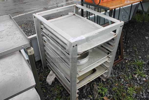 Metal Commercial Pan Rack w/ Contents Including Baking Pans. - Image 2 of 2