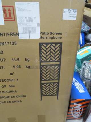 One NEW Herringbone Patio Screen. #GN17135.