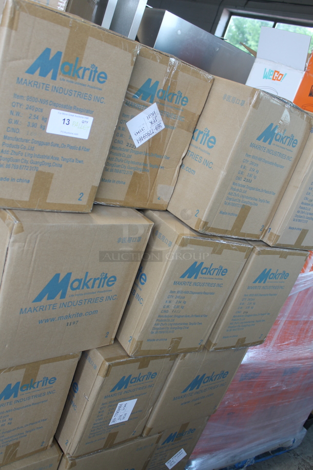 PALLET LOT of 25 BRAND NEW! Boxes of 240 Makrite 9500-N95S Disposable Respirator. 25 Times Your Bid! - Image 4 of 4