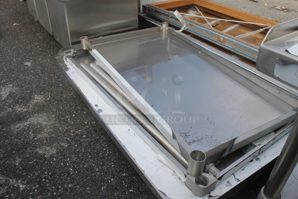 BRAND NEW SCRATCH AND DENT! Stainless Steel Commercial Tabletop w/ 2 Under Shelves and Legs. - Image 3 of 3