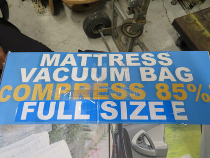 One NEW Fullsize Mattress Vacuum Bag.