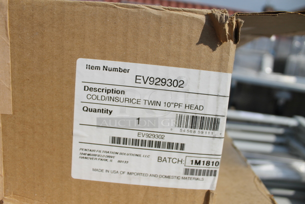 ALL ONE MONEY! PALLET LOT of BRAND NEW! Gray Poly Transport Rack Pieces, Pentair Water Filter Piece and Box - Image 5 of 9