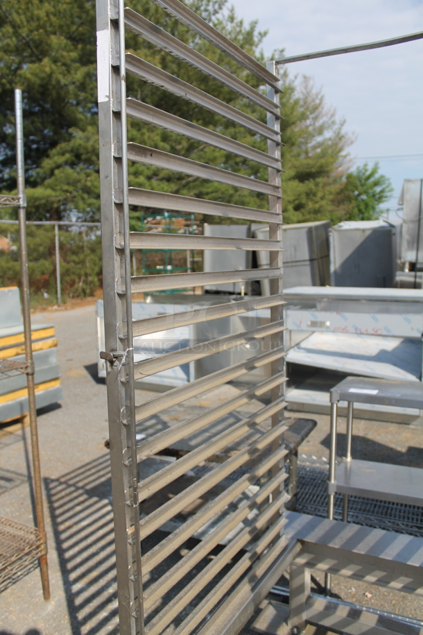 Metal Commercial Pan Transport Rack on Commercial Casters. - Image 3 of 5