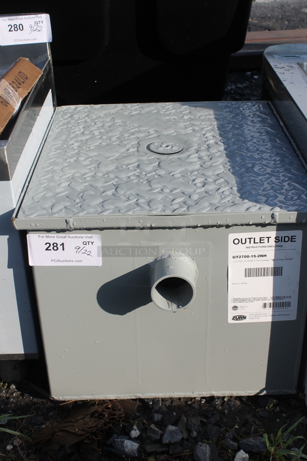 BRAND NEW SCRATCH AND DENT! Zurn GT2700-15-2NH Metal Commercial Grease Trap. - Image 1 of 1