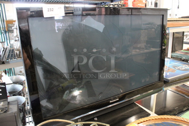 Panasonic 42" Television. See Pictures For Damage. Buyer Must Pick Up - We Will Not Ship This Item - Image 2 of 4