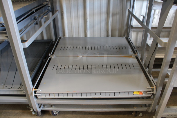 Gray Metal Transport Rack on Commercial Casters. 28.5x32x68 - Image 2 of 4