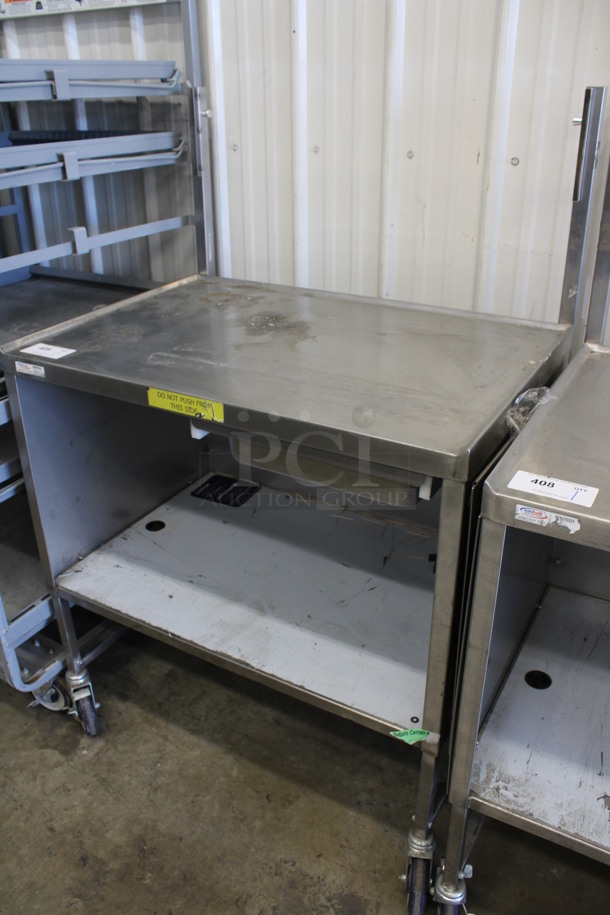 Winholt Stainless Steel Commercial Portable Table Work Station w/ Drawer and Under Shelf on Commercial Casters. 36x28x54 - Image 2 of 5