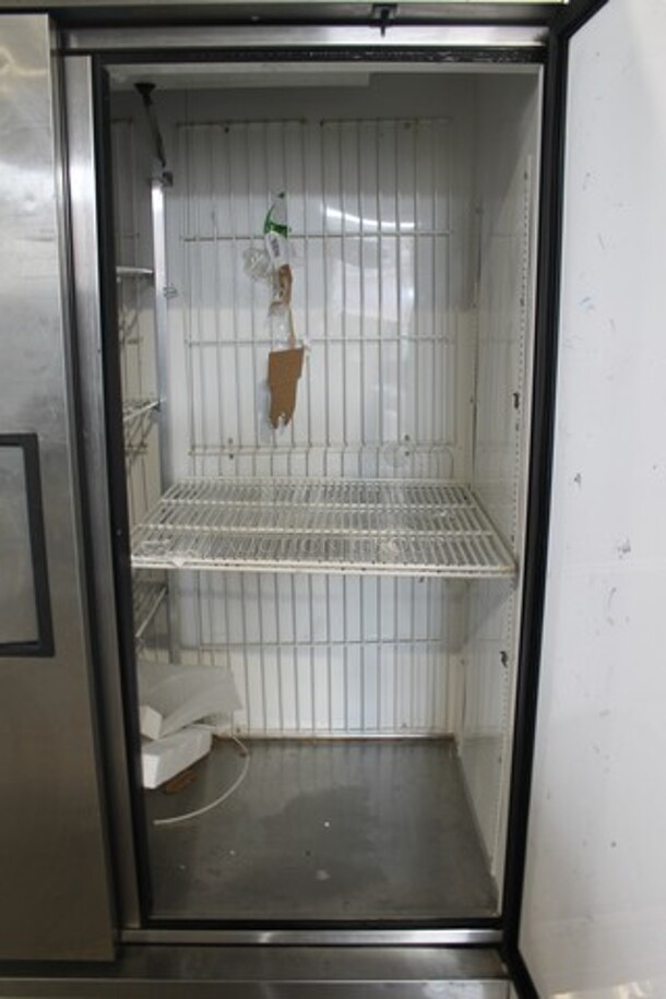 2014 True T-49F ENERGY STAR Stainless Steel Commercial 2 Door Reach In Freezer w/ Poly Coated Racks on Commercial Casters. 115 Volts, 1 Phase. Tested and Working! - Image 8 of 10