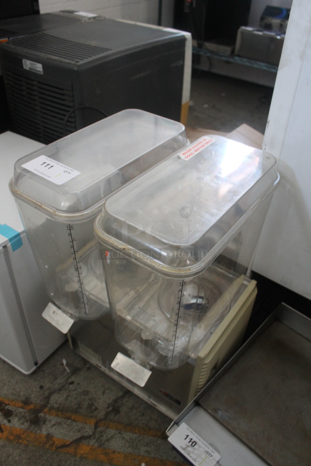 Crathco D25-4 Stainless Steel Commercial Countertop 2 Hopper Refrigerated Beverage Machine. 115 Volts, 1 Phase. Tested and Working! - Image 3 of 5