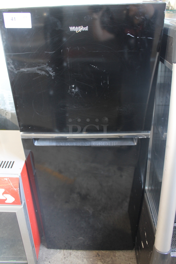 2012 Whirlpool WRT112CZJBOO Household Refrigerator With Top Freezer, Black. 115V, 1 Phase. Tested and Working! - Image 1 of 8