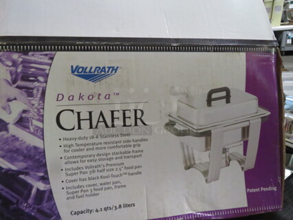 One NEW Vollrath 4.1 Quart Dakota Half Size Chafer System. #99870