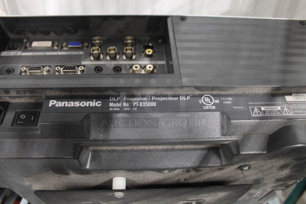 2 Panasonic PT-D3500U DLP Projectors. 120 Volts, 1 Phase. 2 Times Your Bid! - Image 5 of 5