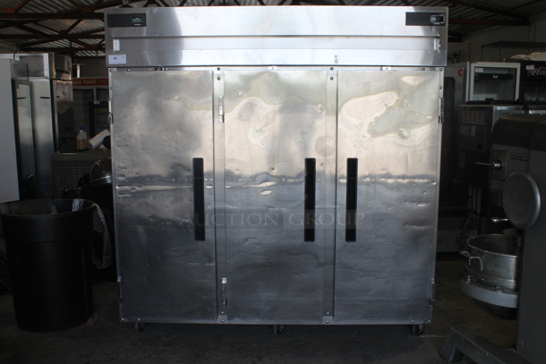 2012 Delfield  6176XL-S Commercial Stainless Steel Electric 2 Door Reach-In Freezer And 1 Door Reach-In Cooler With Steel Racks. 115-208-230V, 1 Phase.