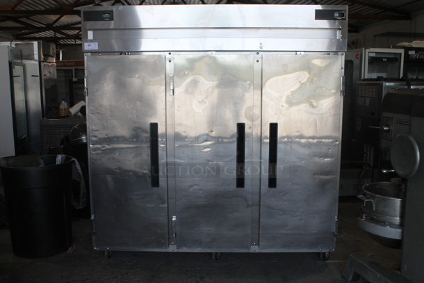 2012 Delfield  6176XL-S Commercial Stainless Steel Electric 2 Door Reach-In Freezer And 1 Door Reach-In Cooler With Steel Racks. 115-208-230V, 1 Phase. - Image 1 of 8